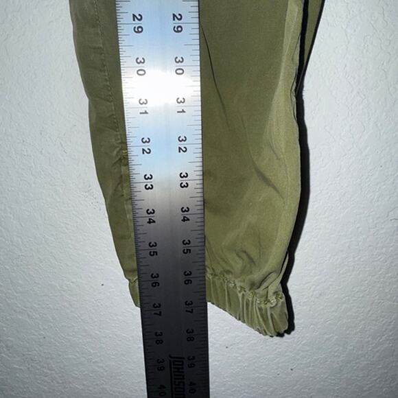 Zara Green Jumper Cargo Pants with Drawstring Size Small - Picture 3 of 4